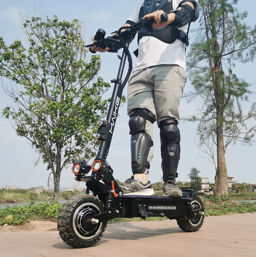 Maike KK4S dual motor 60v 26ah 3200w lithium battery for big wheel two wheel off road foldable adult fat tire   electric scooter