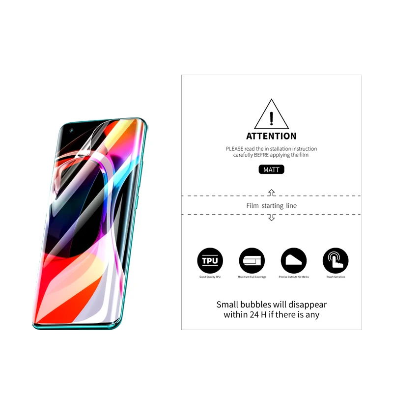 Jonsun Universal 2.5D 3D Anti-scratch Nano Liquid matte Soft Hydrogel Tpu mobile phone protective film manufacturer