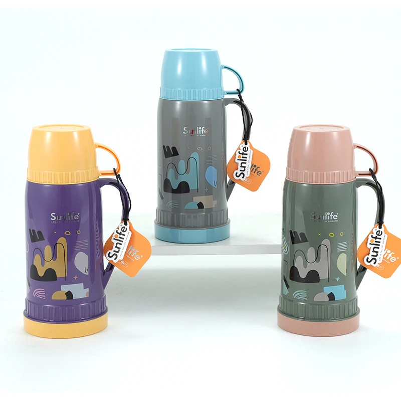 Sunlife factory hot-selling 1 litre high quality glass inner inside custom logo thermos vacuum flask