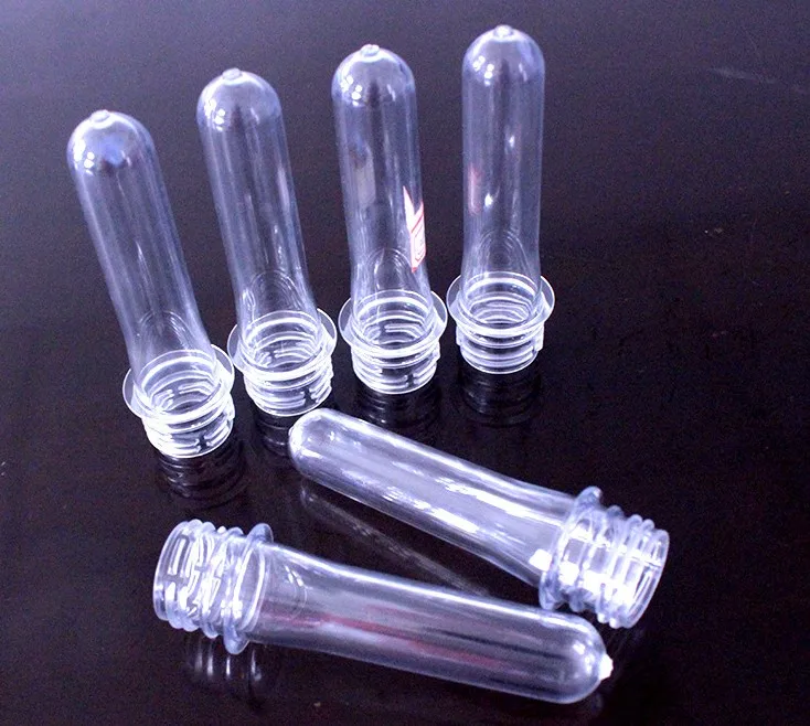 PET plastic bottle preform for water bottle with 96mm neck size 18g  or colourful colour