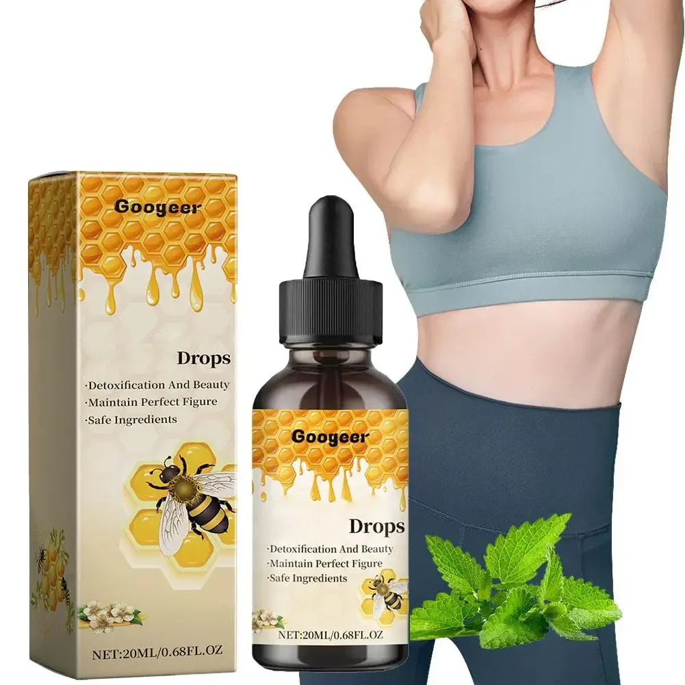 Bee Drops 2024 Lymphatic Drainage Liquid Body Slimming Drops Weight Loss Supplements