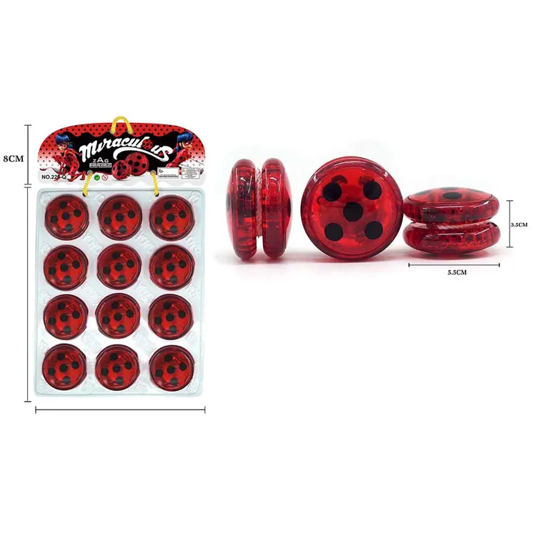 Creative red plastic children gift education toy custom logo yoyo