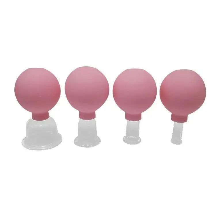 Chinese Traditional Cupping Therapy Glass Cupping Jars Rubber suction glass cupping set