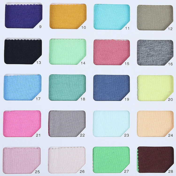 Factory Spot 100% Cotton Soccer Jersey Fabric Plain Single Jersey 190G T-Shirt Fabric