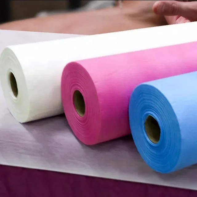 Non Woven Fabric Disposable Exam Paper Medical PP Waterproof Bed Sheet Roll  Bedsheet Cover for Hotel Hospital Spa