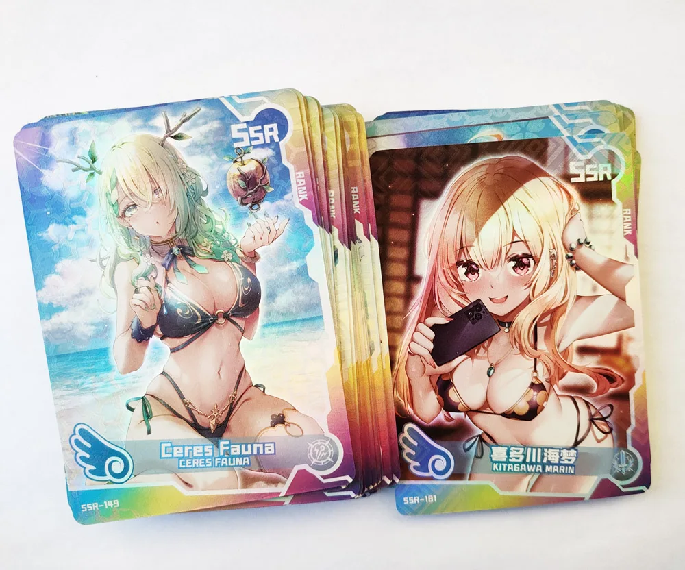 New Goddess Story Girl Party Cards Collection Sexy Swimsuit Bikini Anime acg card Genshin Impact Board Game Child Toy Gift