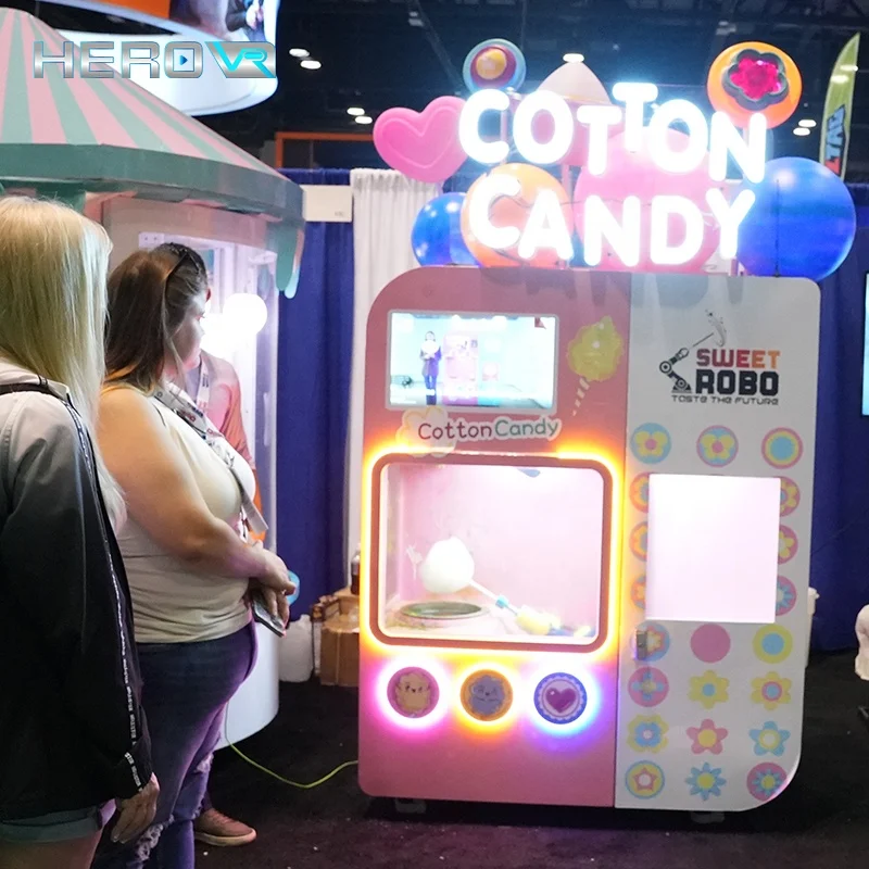 HEROVR Malaysia Outdoor Unmanned Touch Screen Ar Code Scan Electric Mini Bar Snack Vending Machine For Kids