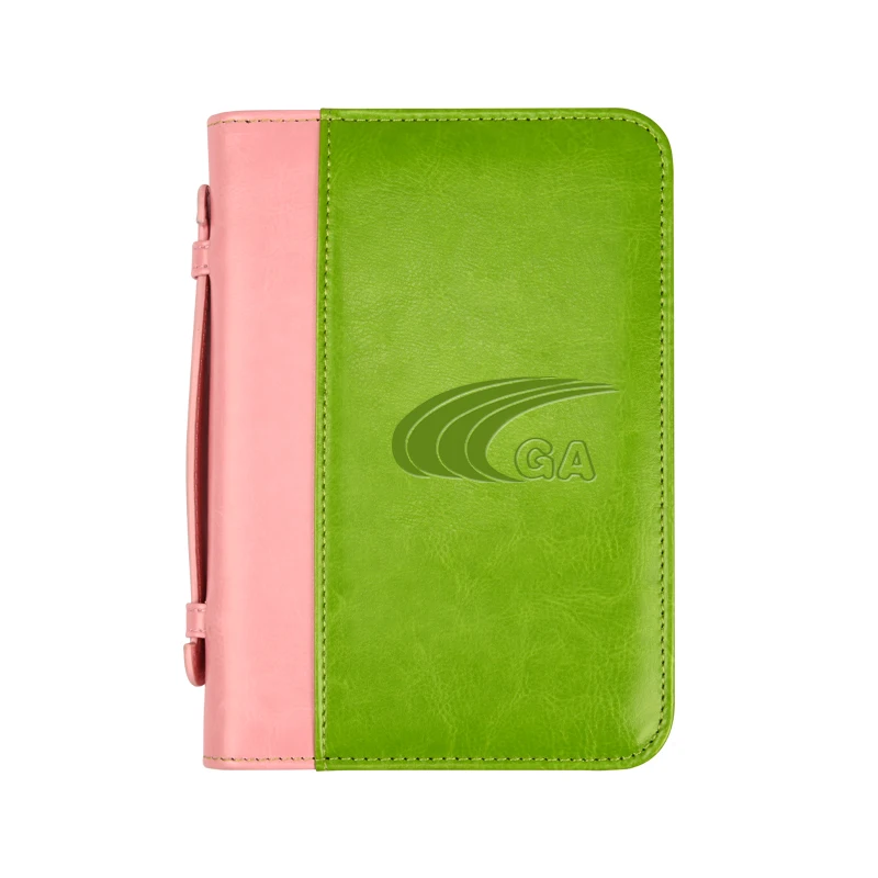 Custom combination colors bible book cover jewish bible covers bible cover pu leather carrying bag with handle and zipper