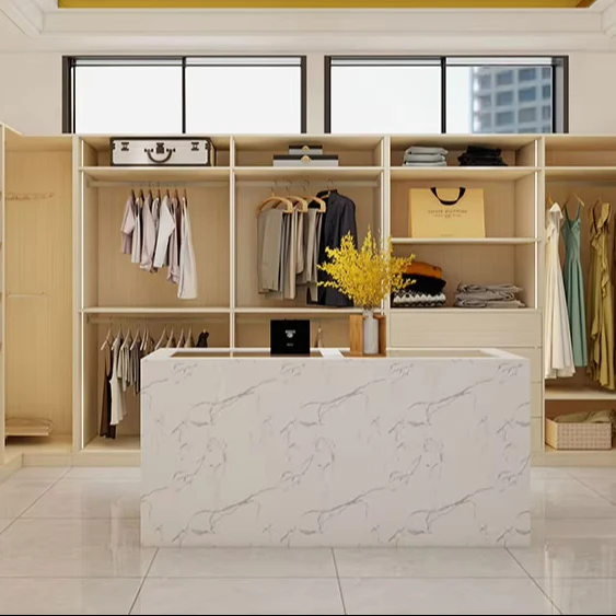 New design wholesale custom made bedroom furniture clothes high gloss wall In wardrobe closet smart system