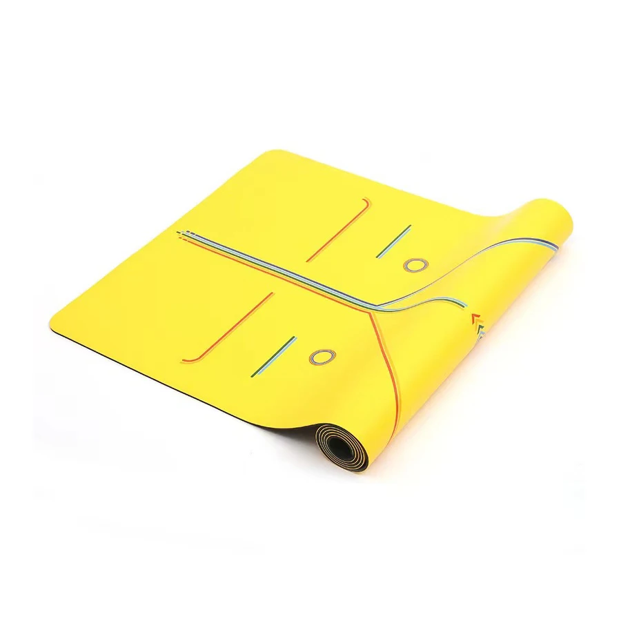 Custom Logo Eco-Friendly Folding PU Leather Yoga Mat Comfortable Natural Rubber Pilates Mat from Jiangsu Manufacturer