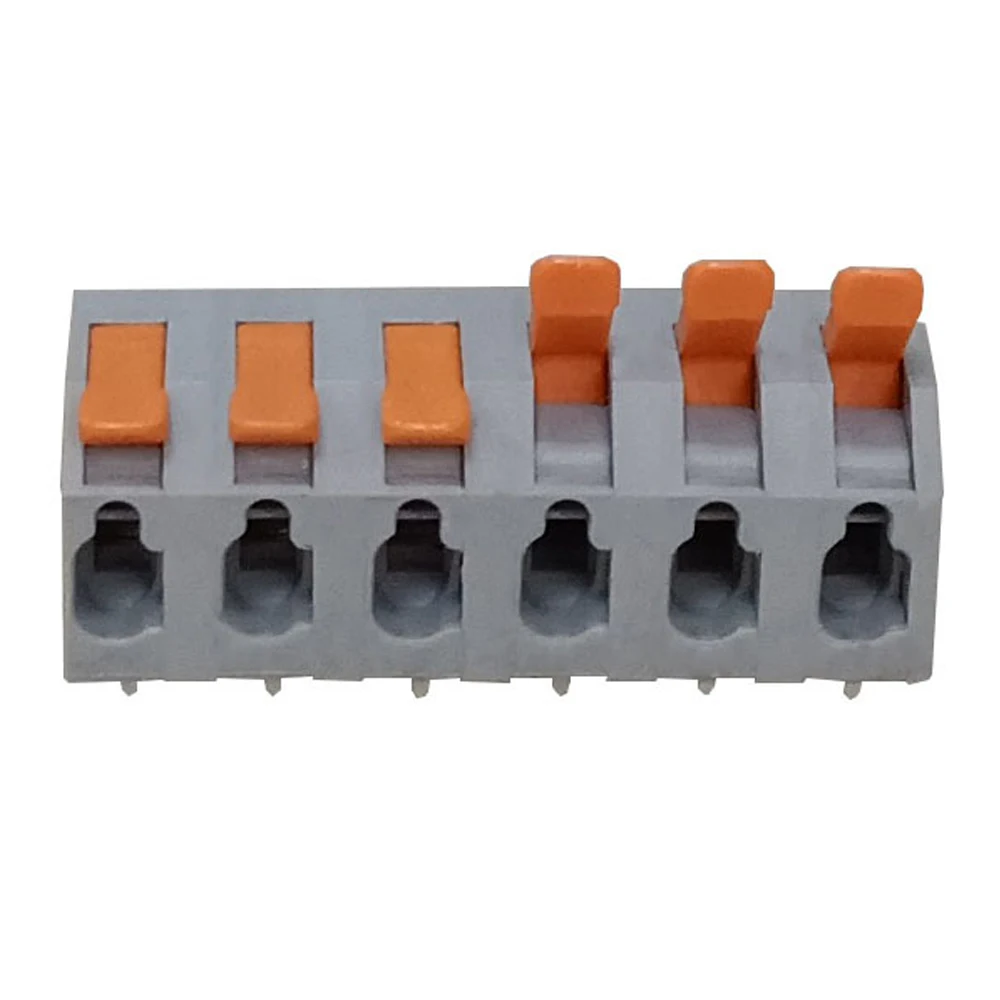 Various Specifications Copper 7.5mm 5 Pin Pcb Terminal Block Connector Right Angle Screw Quick Wire Connectors
