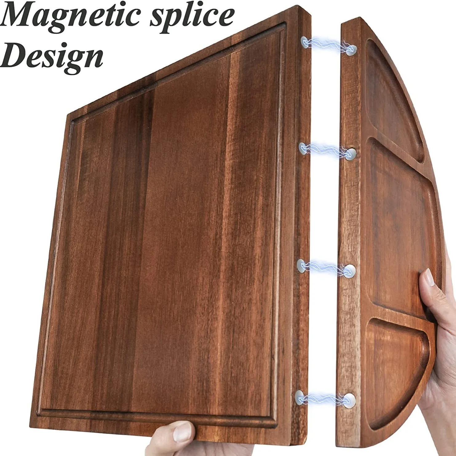 Большая доска для заколок и сырная доска-3 части Уникальный длинный магнитный Набор-доска выпаса из акации