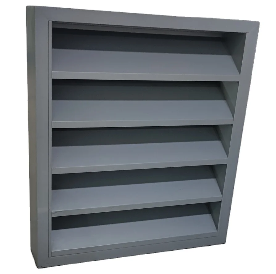 High quality 100mm deep thick Z shape fixed window aluminum louver