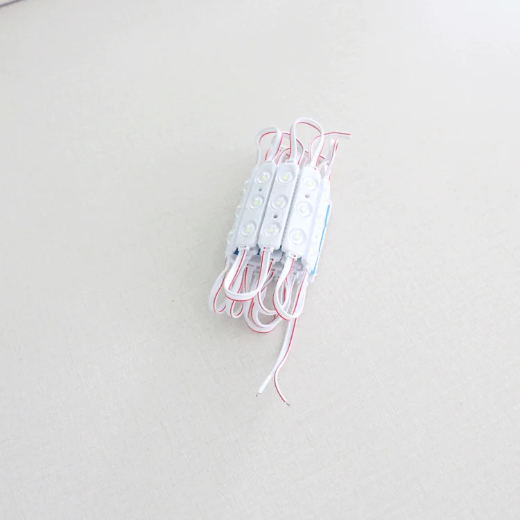 High Quality SMD DC12V 1.2W Injection White Led Modules 3led Chips For Light Advertising And Backlighting Box