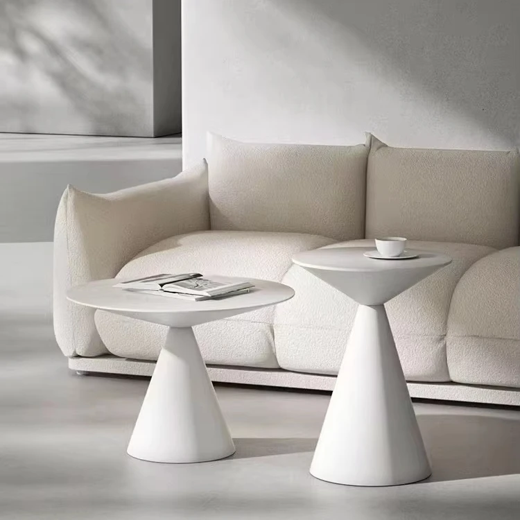 Modern Creative Living Room and Bedroom Furniture Set Sofa with Small Simple round Corner Coffee Table