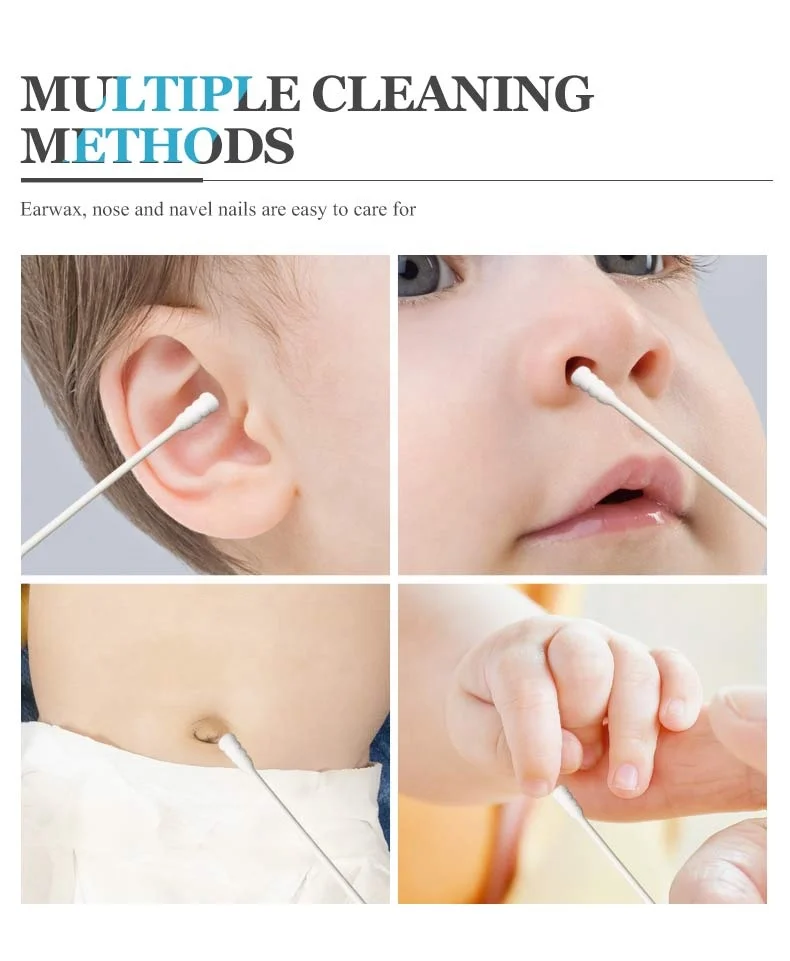 surgical Bacteria free baby use ear cleaner bamboo charcoal dustless cotton buds for travel