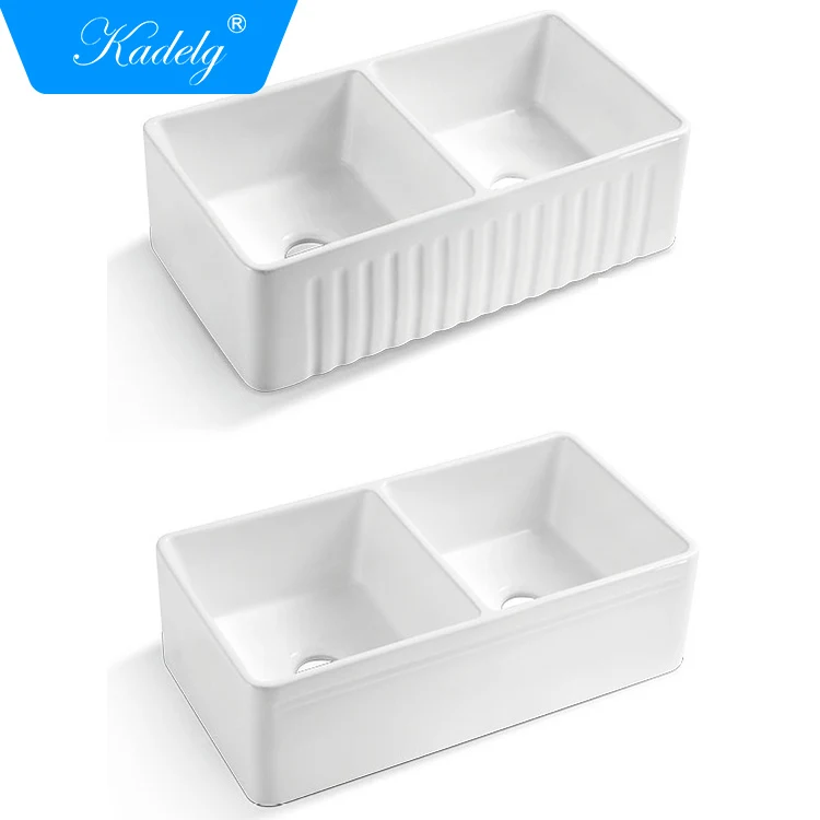 Hot Sale American Style UPC Double Bowl Farmhouse Sink Granit