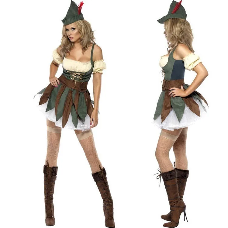 2022 new Halloween costume ladies sexy dress bar party costume cosplay pirate hunter costume