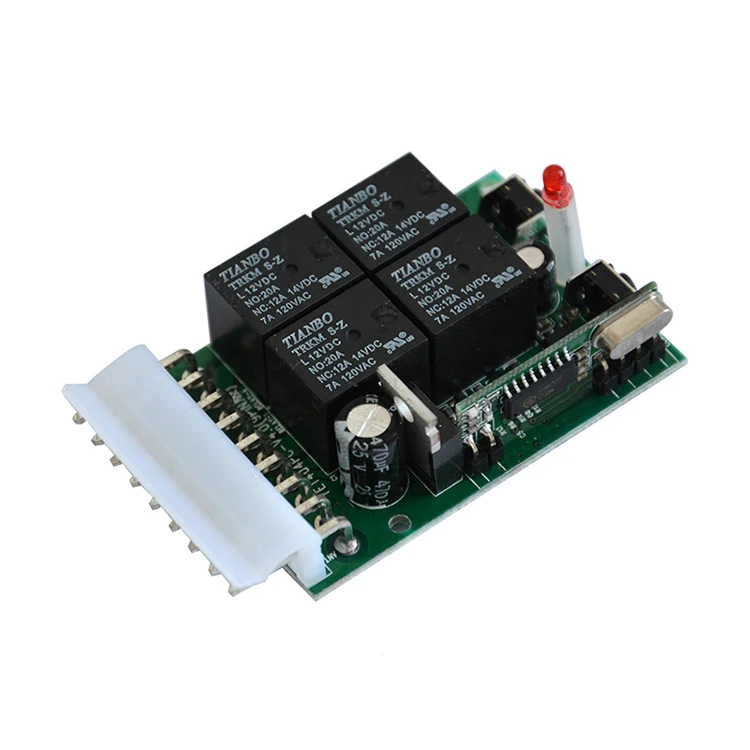4 channel rf transmitter receiver dc door controller with 433/315mhz