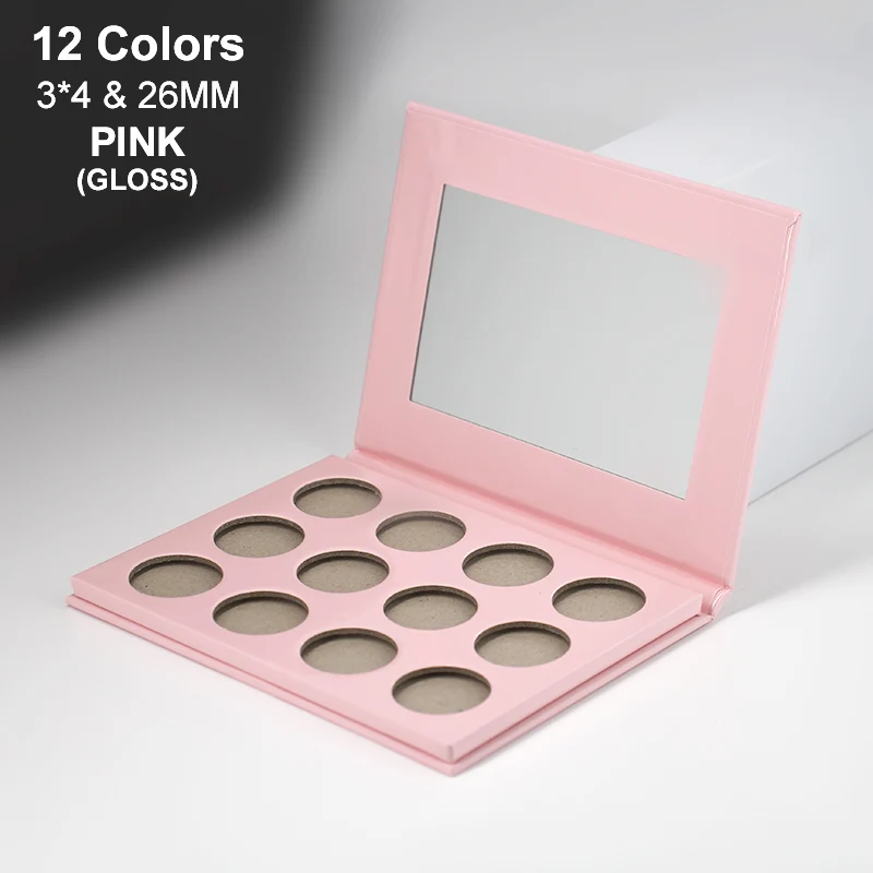 Custom Makeup Private Label Cosmetics Purple Eye Shadow Palette Magnetic Vegan  Eyeshadow Palette