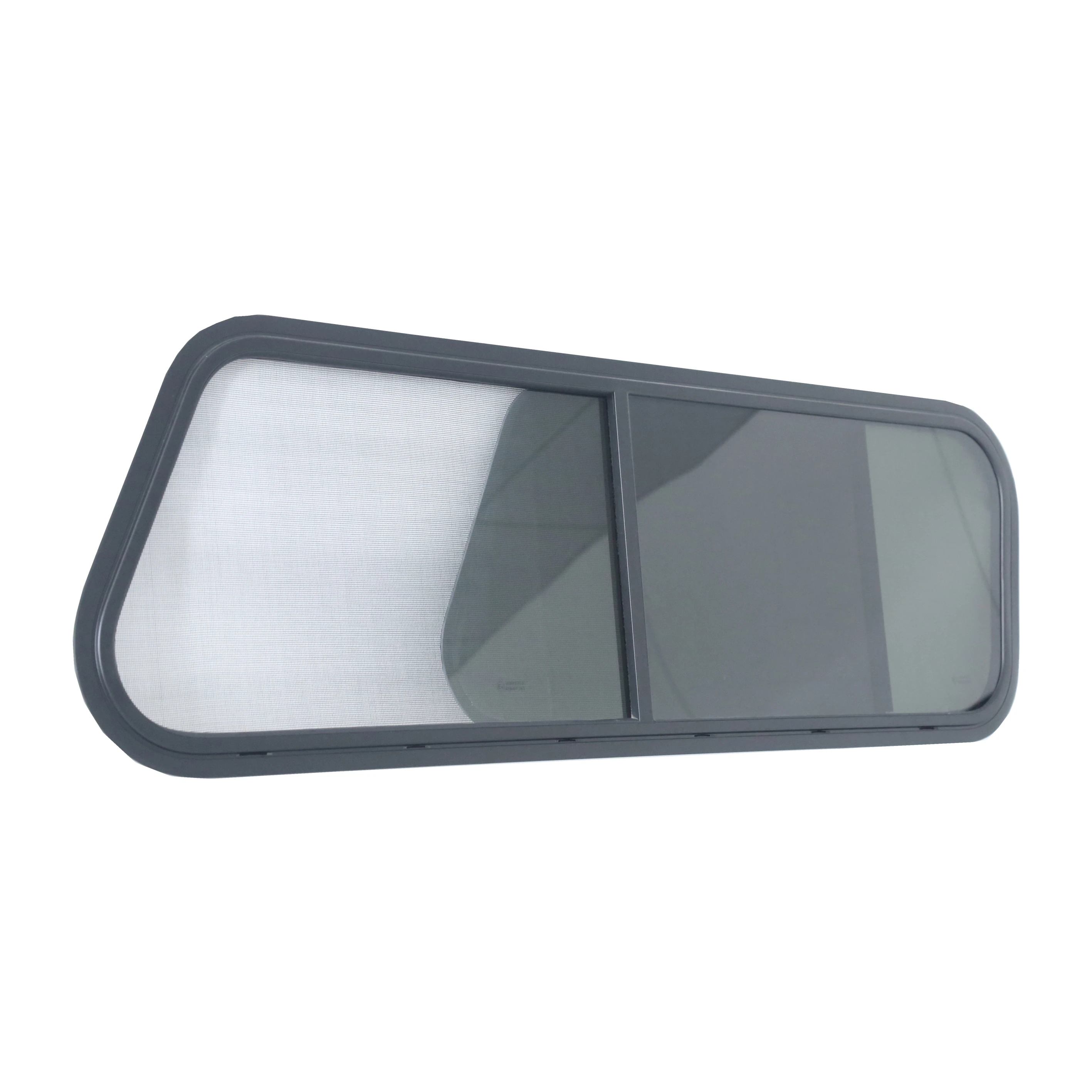 Pickup Truck aluminum alloy 3mm tempered glass Side sliding window with one side screen window