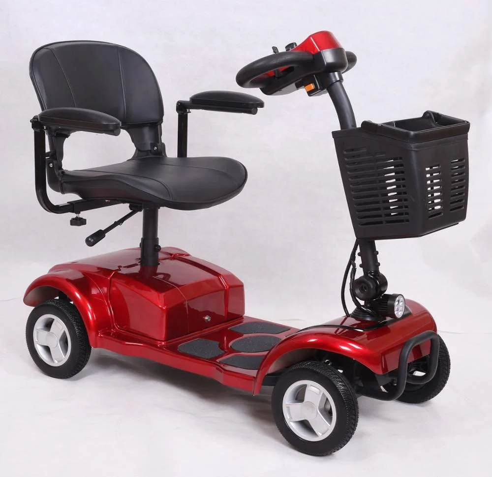 electric mobility scooter with four wheels