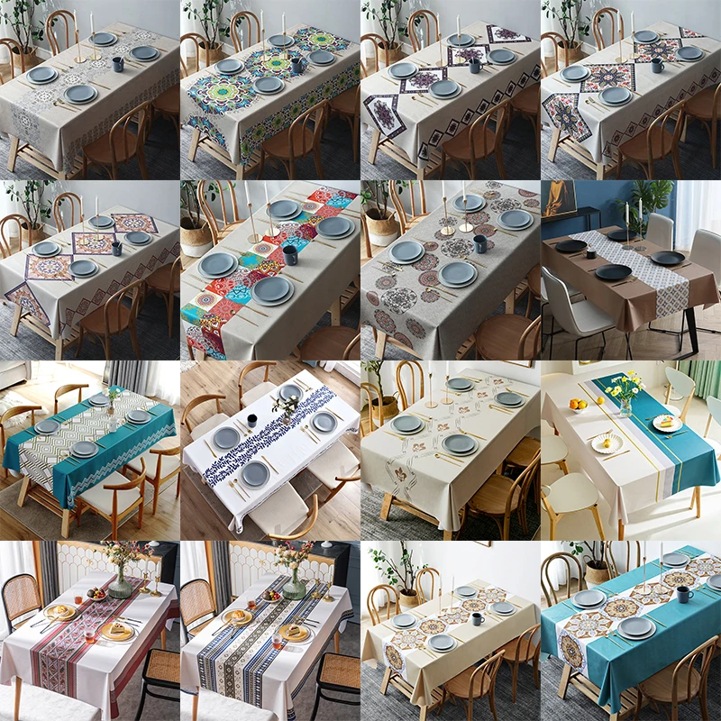 Nappe De Table Plastique Wholesale Dining Plastic Table Cover Printed Plastic Tablecloth Pvc Table Cloth Cover Pvc