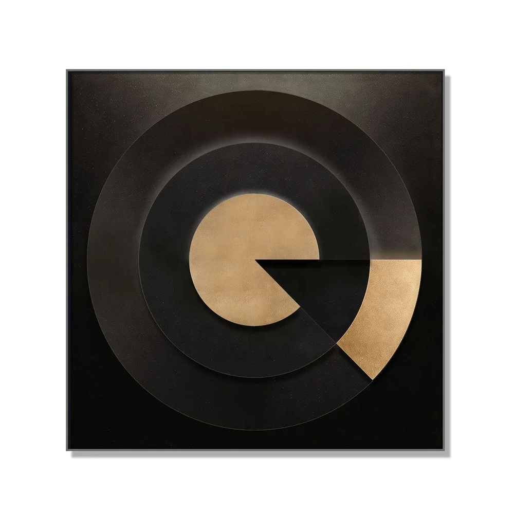 Hot Selling Modern Custom 3d Painting Wooden Frame Wall Art Relief Painting Handmade Texture Art Work For Home Decor