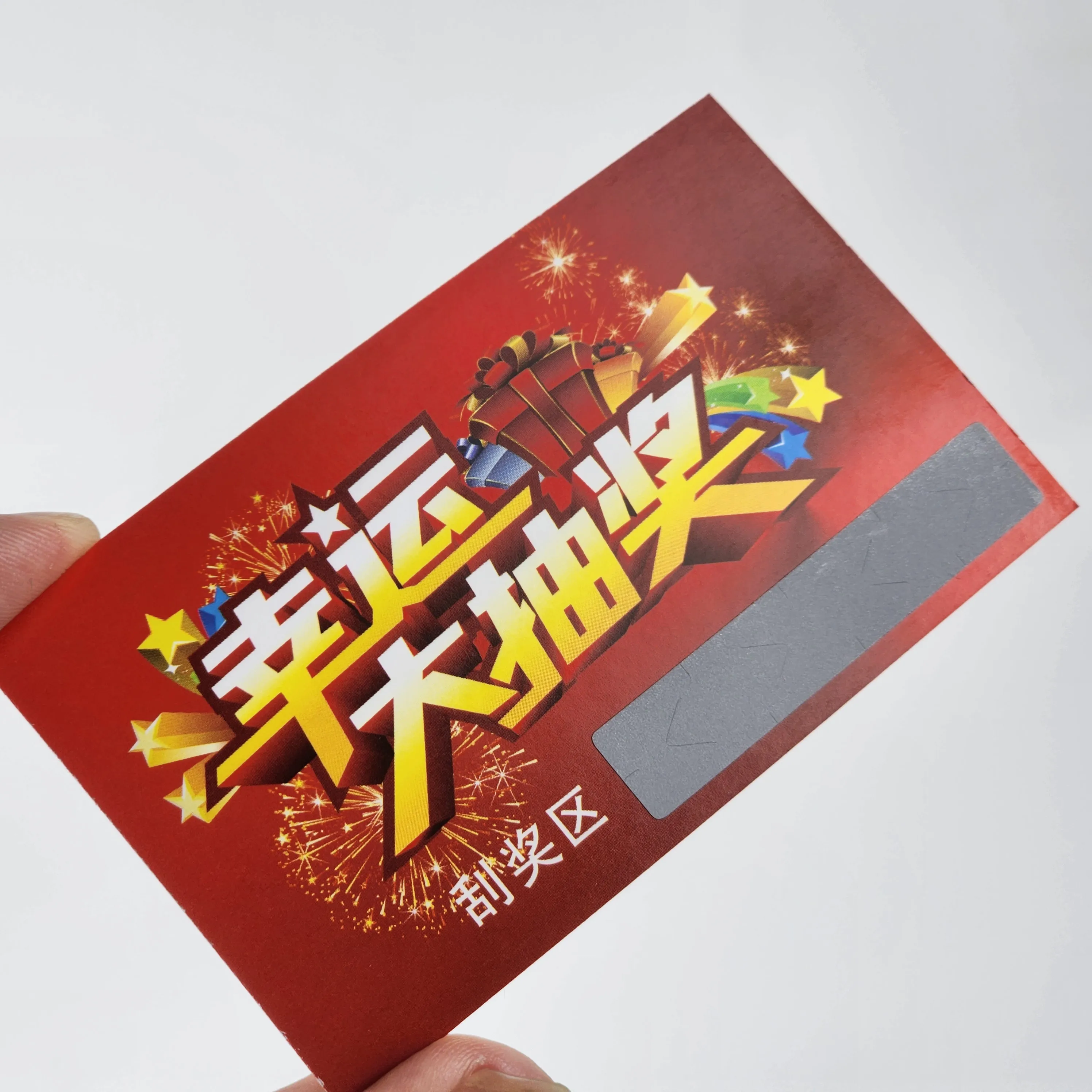 Custom Printing Wholesale Scratch Off Lottery Card Used for Lucky Draw