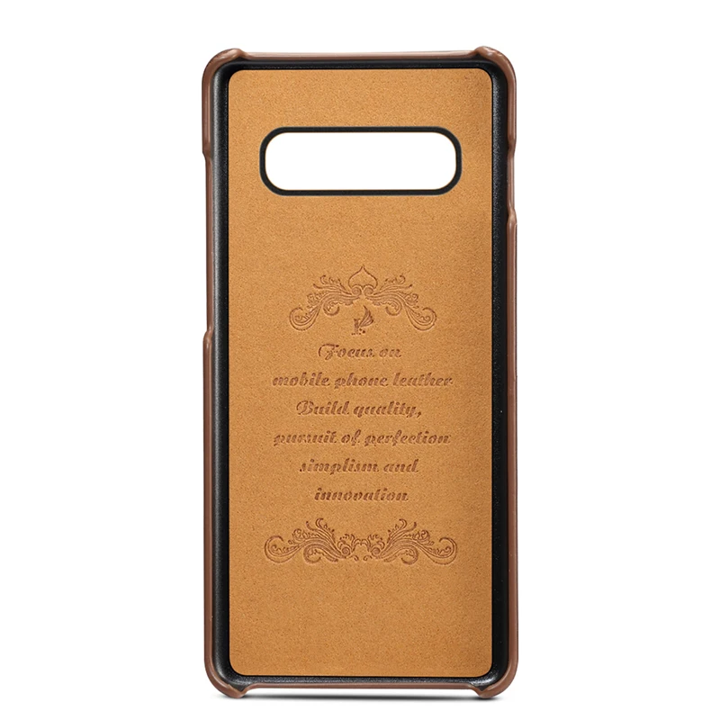 Card Slot Pocket Shockproof Back Cover PU Leather Case for Samsung S10 Plus S10E S9 S8 S20 S21 Ultra Note 20 10 9 8