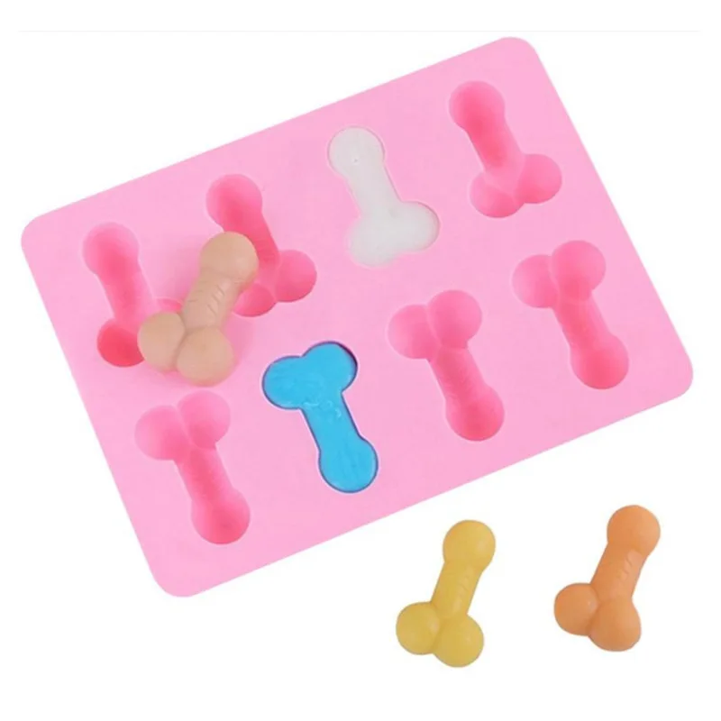 Birthday party supplier penis silicone cake mould silicone molds 8 cavity ice cube molds
