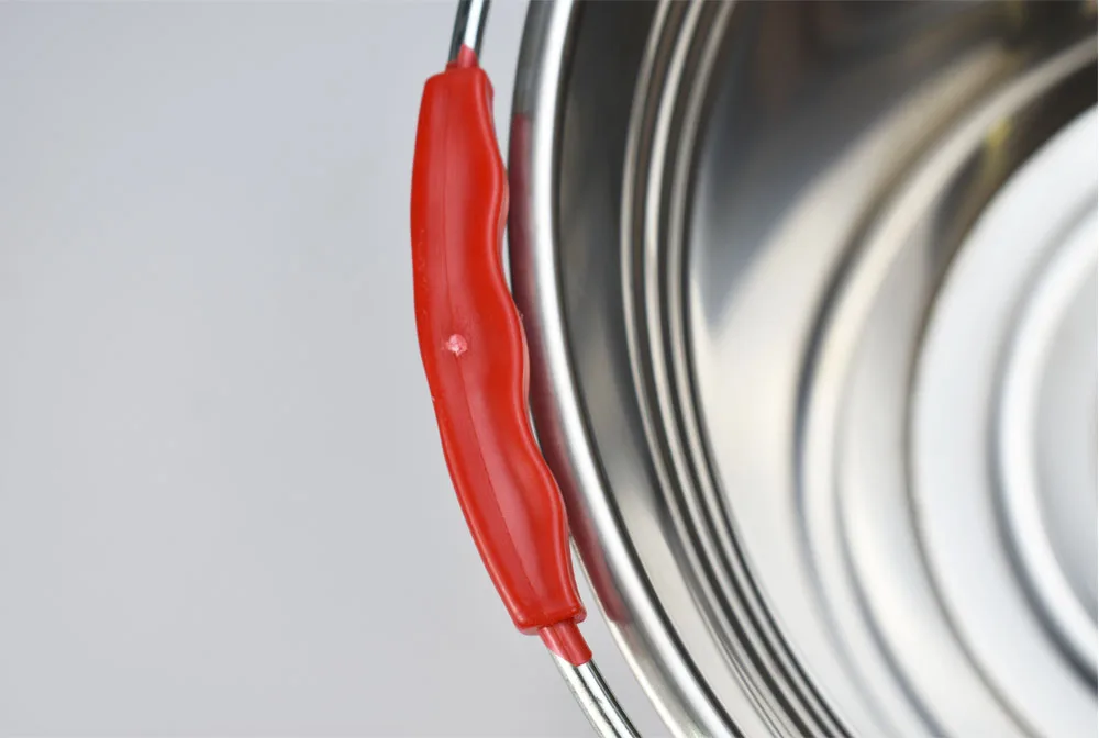 Custom LOGO Metal Bucket Stainless Steel Water ice Bucket With Handle