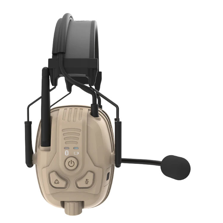 Rongxiang CE ANSI S3.19 защиты слуха горно-авиакомпания наушник EN352 NRR25dB VOX с использованием материалов иди и болтай Walkie Talkie “иди FDM-07