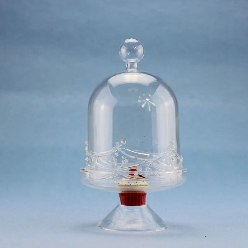 Super Great Price Factory Made Glass Cake Cover/Glass Cake Dome with Stand/Cake Dome Glass with Stand for Home Food Storage
