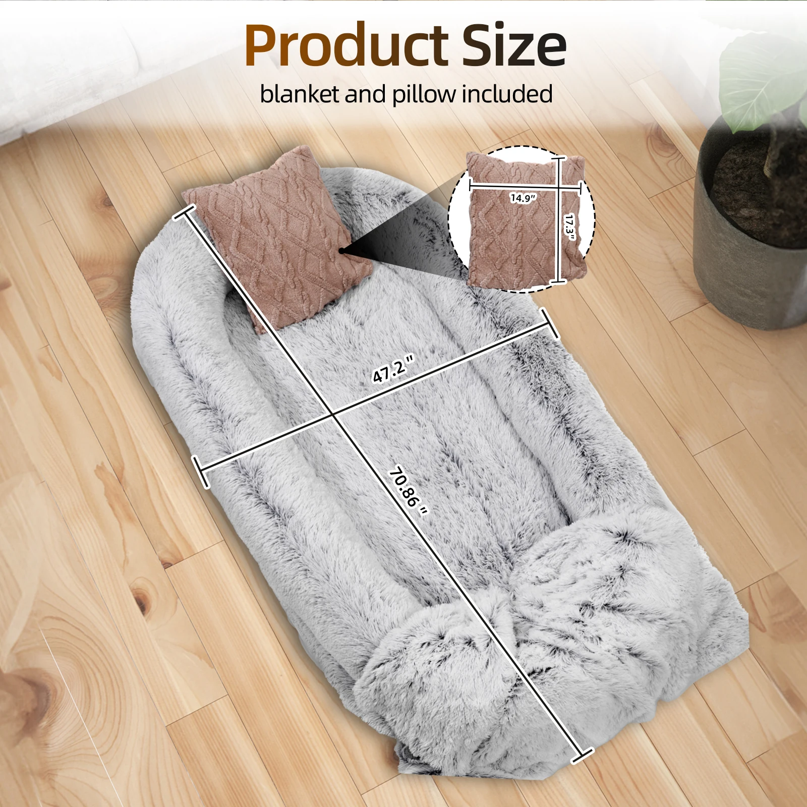 Большая кровать для взрослых с подушкой и одеялом очень большие кровати собак людей домашних животных пеной эффектом памяти можно стирать в стиральной машине