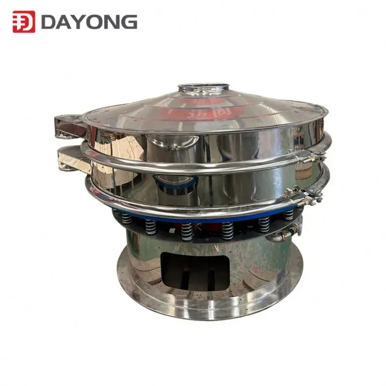 Diameter 1500mm stainless steel egg powder rotary vibrating screen