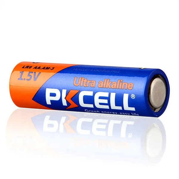 pkcell or oem hot selling dry cell ultra alkaline 1.5v lr6 aa am3 toys digital camera battery