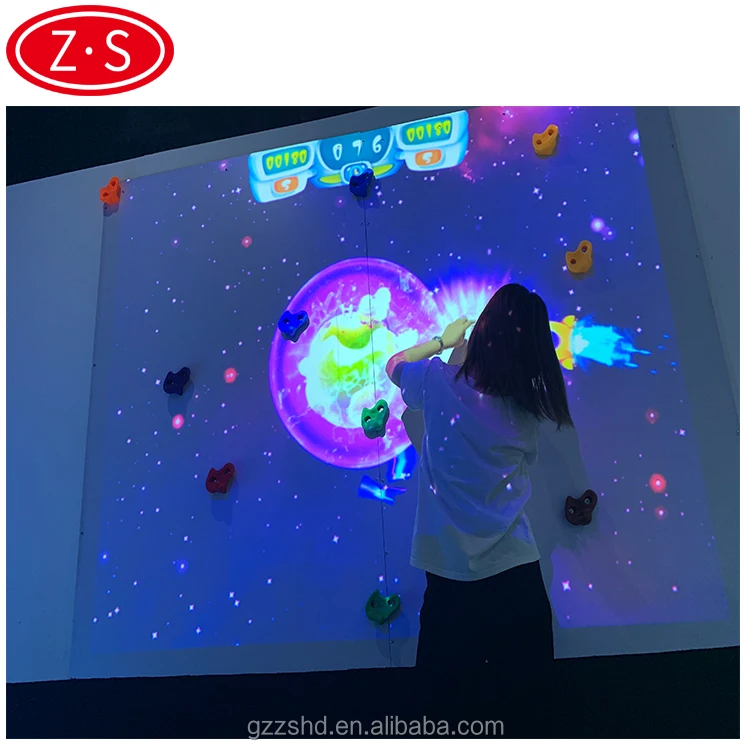 
Wholesale augmented climbing wall rock climbing interactive climbing wall game machine 
