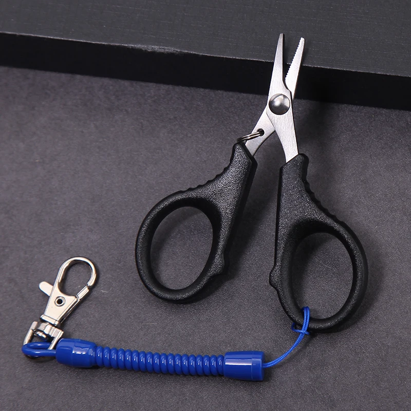 Hot New Products Fishing Pe Line Cutter Multifunctional Fishing Shear With Non-Slip Handle Sheath And Lanyard