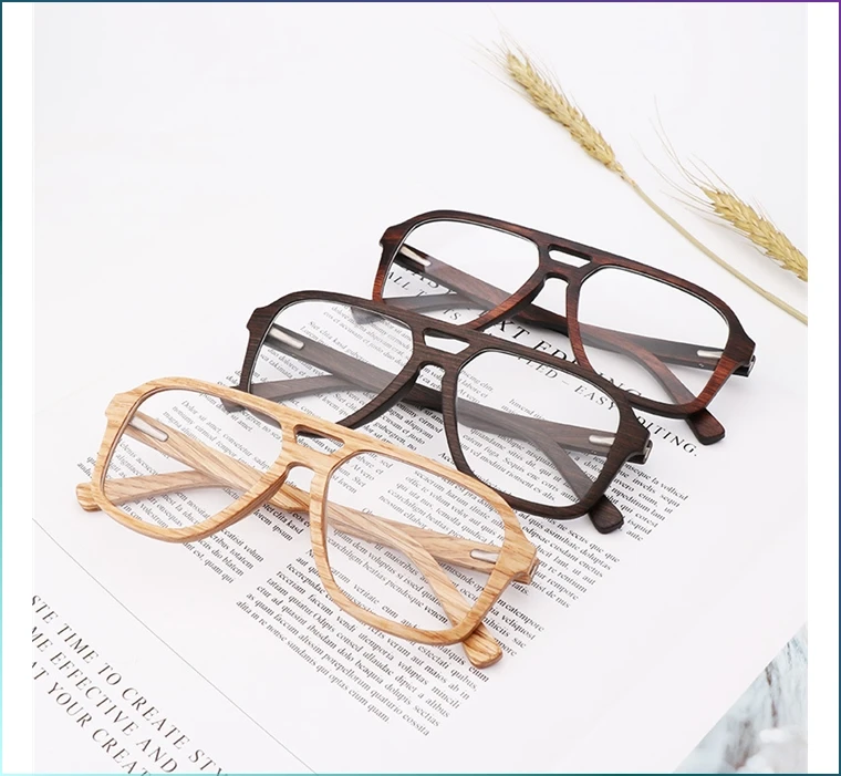 NEW Light Blocking Optical Spectacle Custom Logo Handmade Wood Frame eyeglasses eye glasses frames