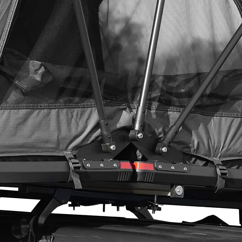 Wild Land China Manufactured 4 Person Aluminum Black Hardtop Dachzelt Hardshell Rooftop Tent with Annex Room