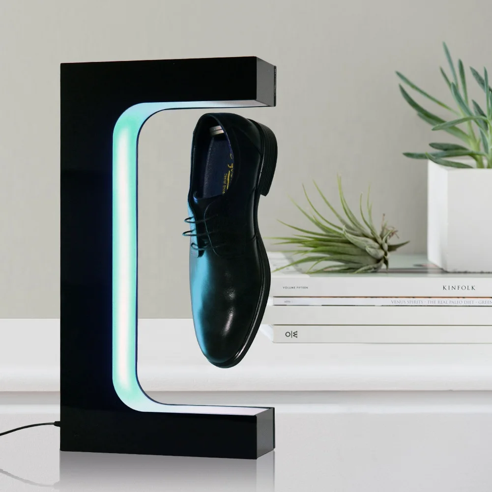 WP-Factory sneaker magnetic floating shoe display magnetic Levitating shoe display for store shoe display rack holder stand