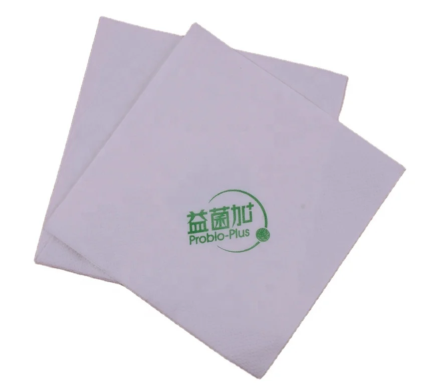 Disposable Restaurant Dining Cutlery Virgin Pulp White Napkin Tissue  Paper With Free Logo