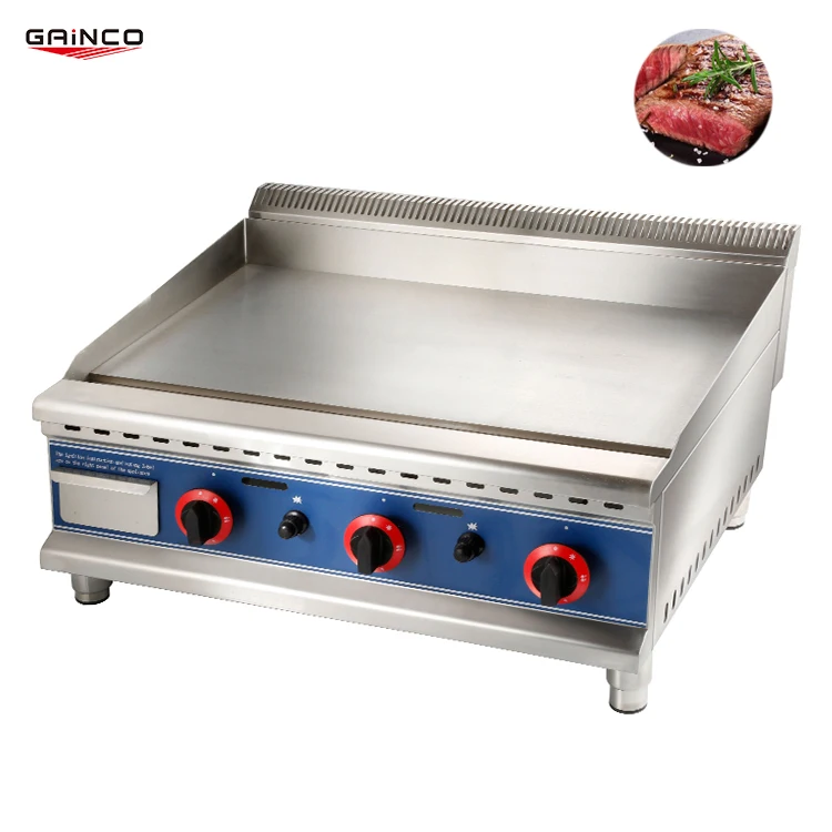 Commercial tabletop industrial Nonstick Pancake Stainless Steel Flat Gas Griddle Grill