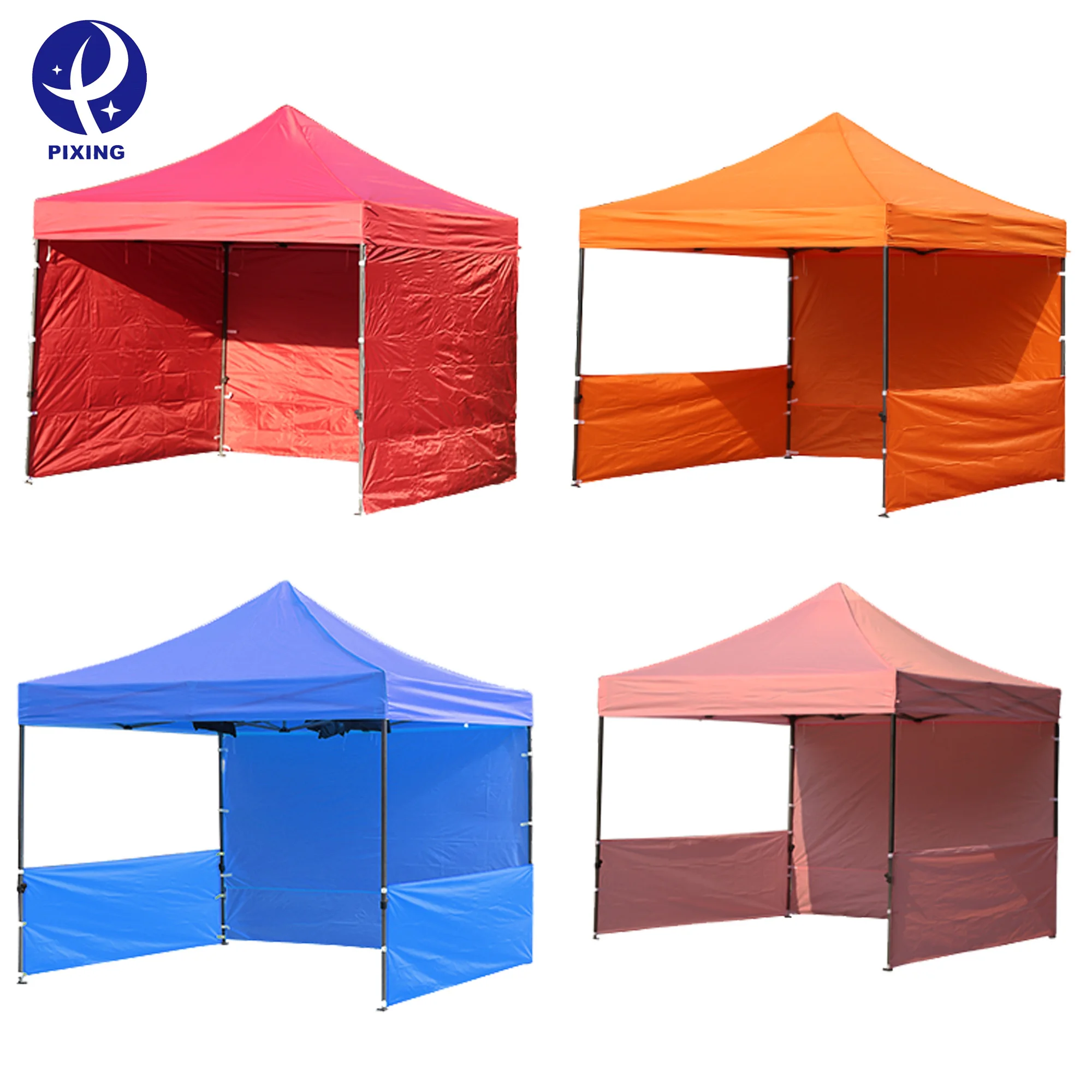 PIXING High Quality Pvc Windows For Tent Popup Shade Canopy Outdoor Folding Tent Gazebo Canopy Awnings