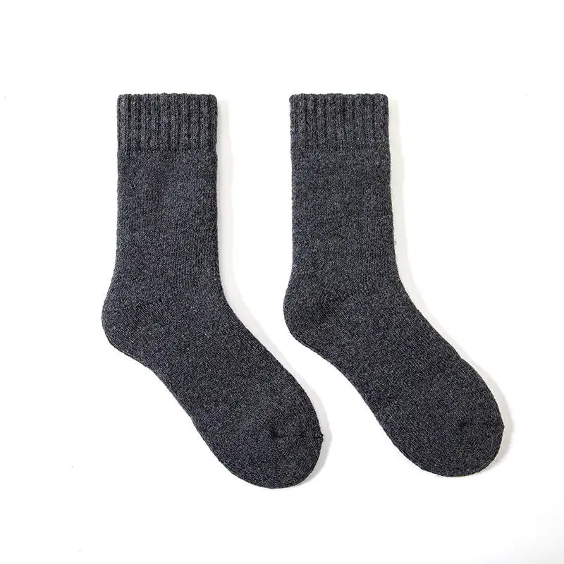 OEM Custom High Quality Mid-Tube Socks Men Thickened Warm Winter Socks Unisex Lamb Camel Wool Socks