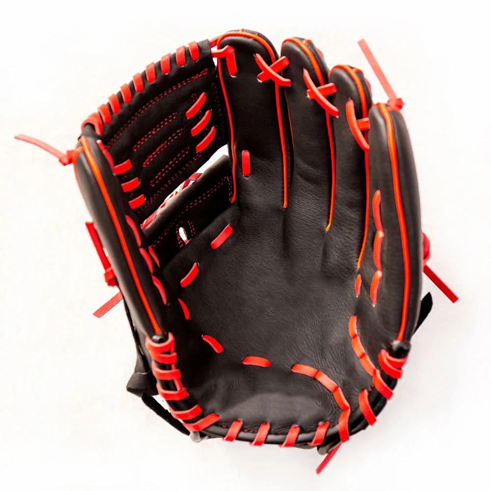 MOZKUIB High Quality Custom Pig Skin Professional Wholesale Baseball Gloves Infield+Outfield Pig Leather Baseball Glove