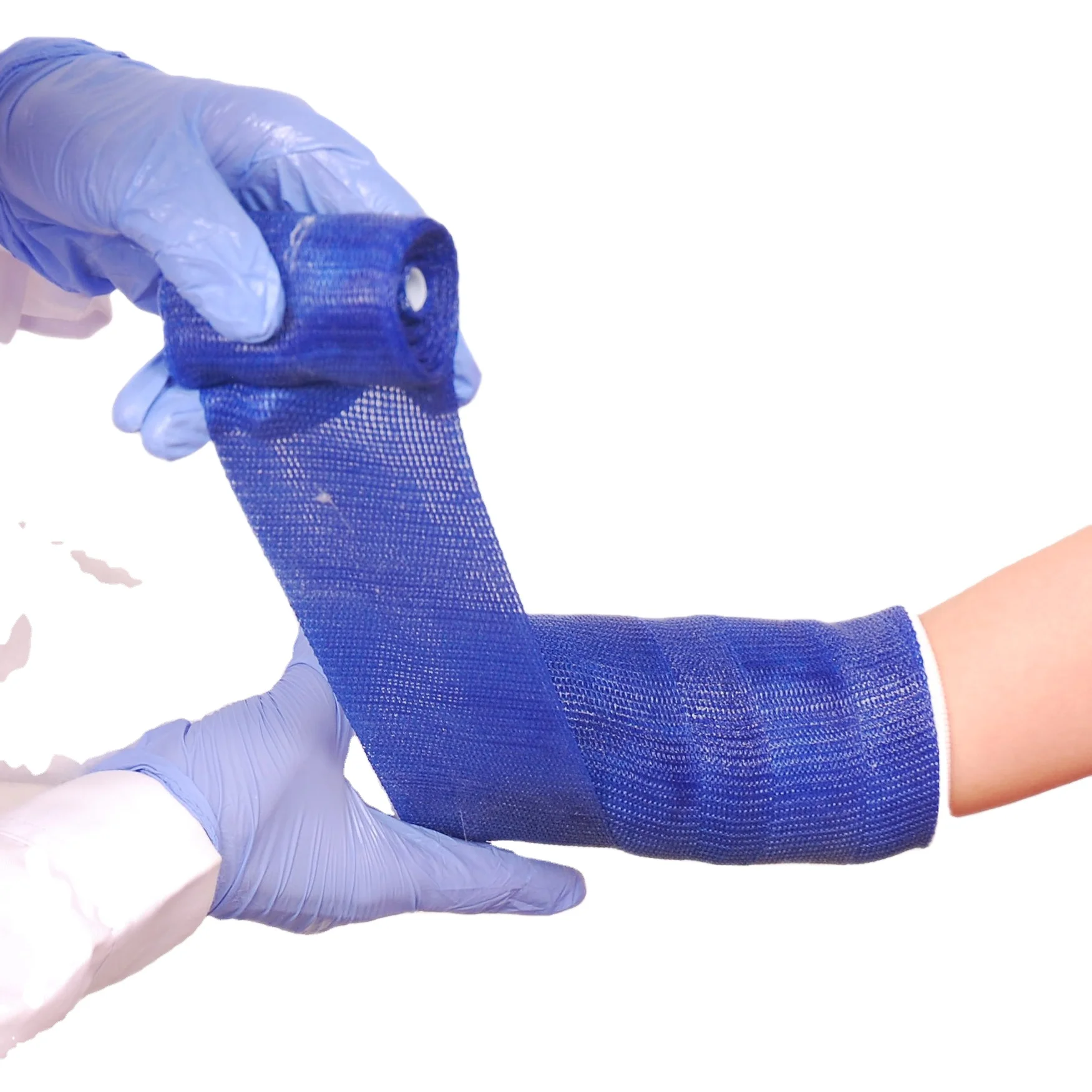 Low Price Medical Device Durable Light weight Blue Surgery Fixation Fiberglass Casting Tape