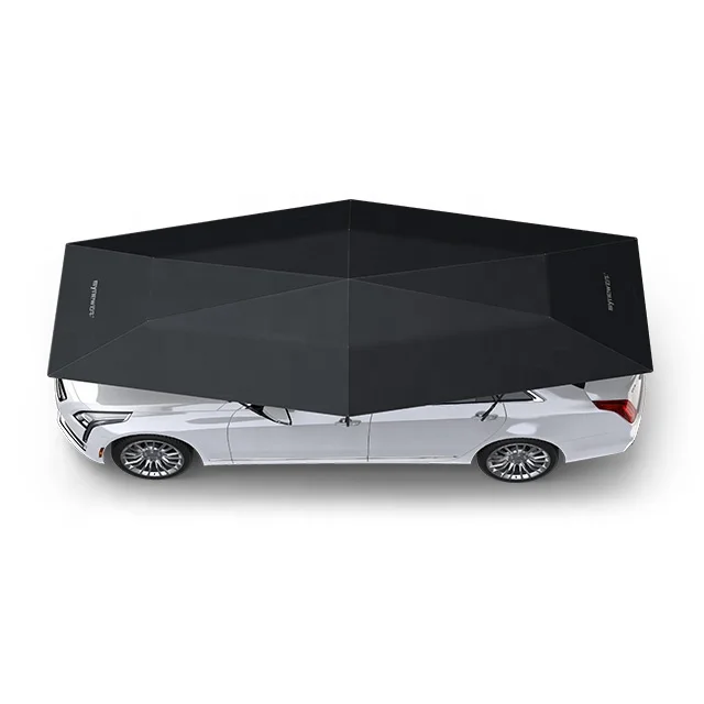 Mynew 4.2Meter New design manual folding portable mobile car sun shade umbrella