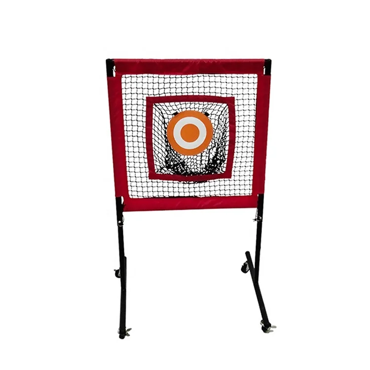 Multi-Sport Adjustable Portable Golf Net 1-Hole Baseball And Softball Practice Net With Wheel